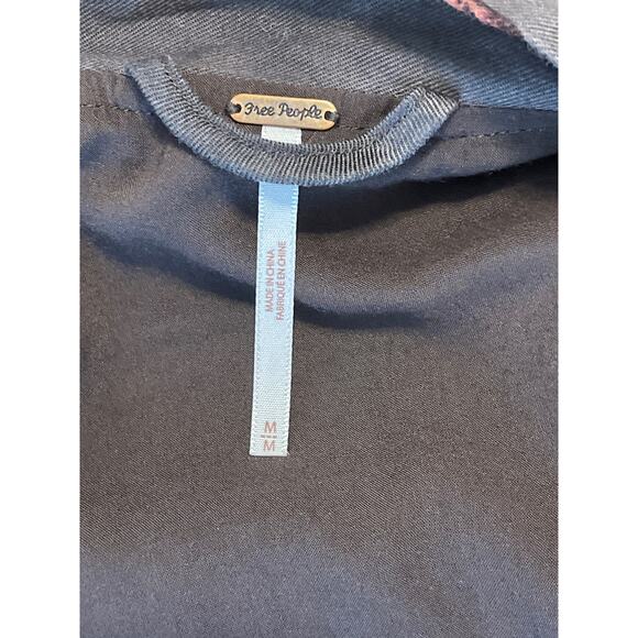 Free People Floral Open Cardigan - Gray and Orange - Picture 6 of 11